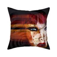 Fade Away throw pillow face