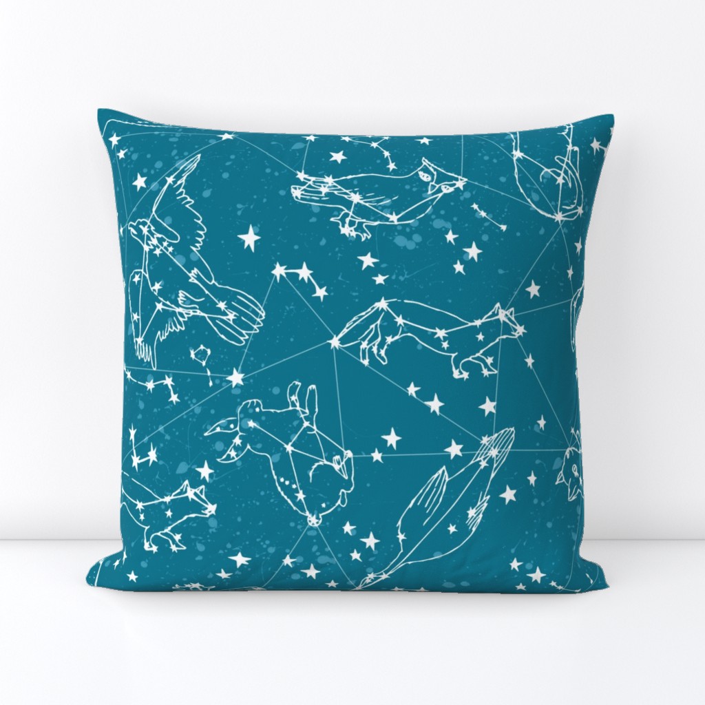 constellations // sky night time stars kids nursery baby animals