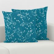 constellations // sky night time stars kids nursery baby animals