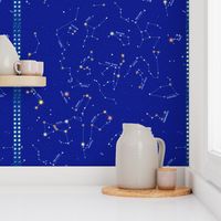 For Lyra and Cassie - Constellation map (56")