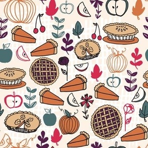 Pie Fabric, Wallpaper and Home Decor | Spoonflower