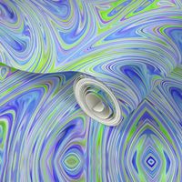 Green & Blue Swirly Abstract