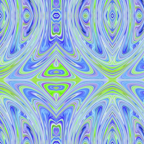 Green & Blue Swirly Abstract