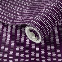 Running Stitch | Aubergine Purple