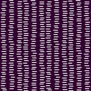 Running Stitch | Aubergine Purple