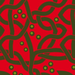 Celtic Knots Red Green