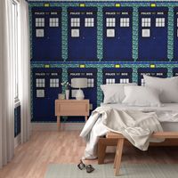 Huge Police Box Door for Curtain, Wall Hanging, Quilting, or Bedding 