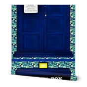 Huge Police Box Door for Curtain, Wall Hanging, Quilting, or Bedding 