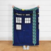 Huge Police Box Door for Curtain, Wall Hanging, Quilting, or Bedding 
