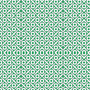 green and white circles squared