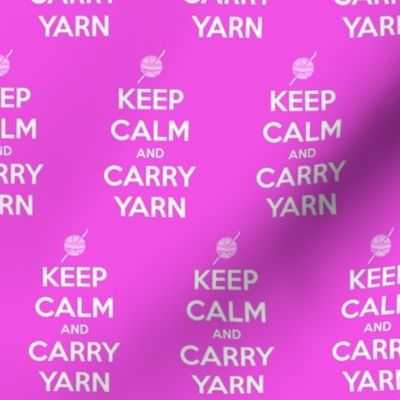 Keep Calm Carry Yarn Crochet - solid