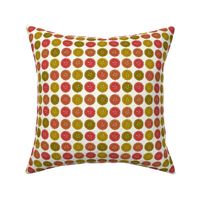 Autumn pie flower dots small