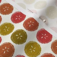 Autumn pie flower dots small