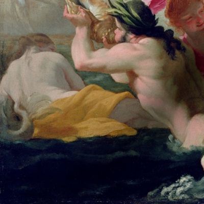 Marine Gods Paying Homage to Love  - Eustache Le Sueur (1638)