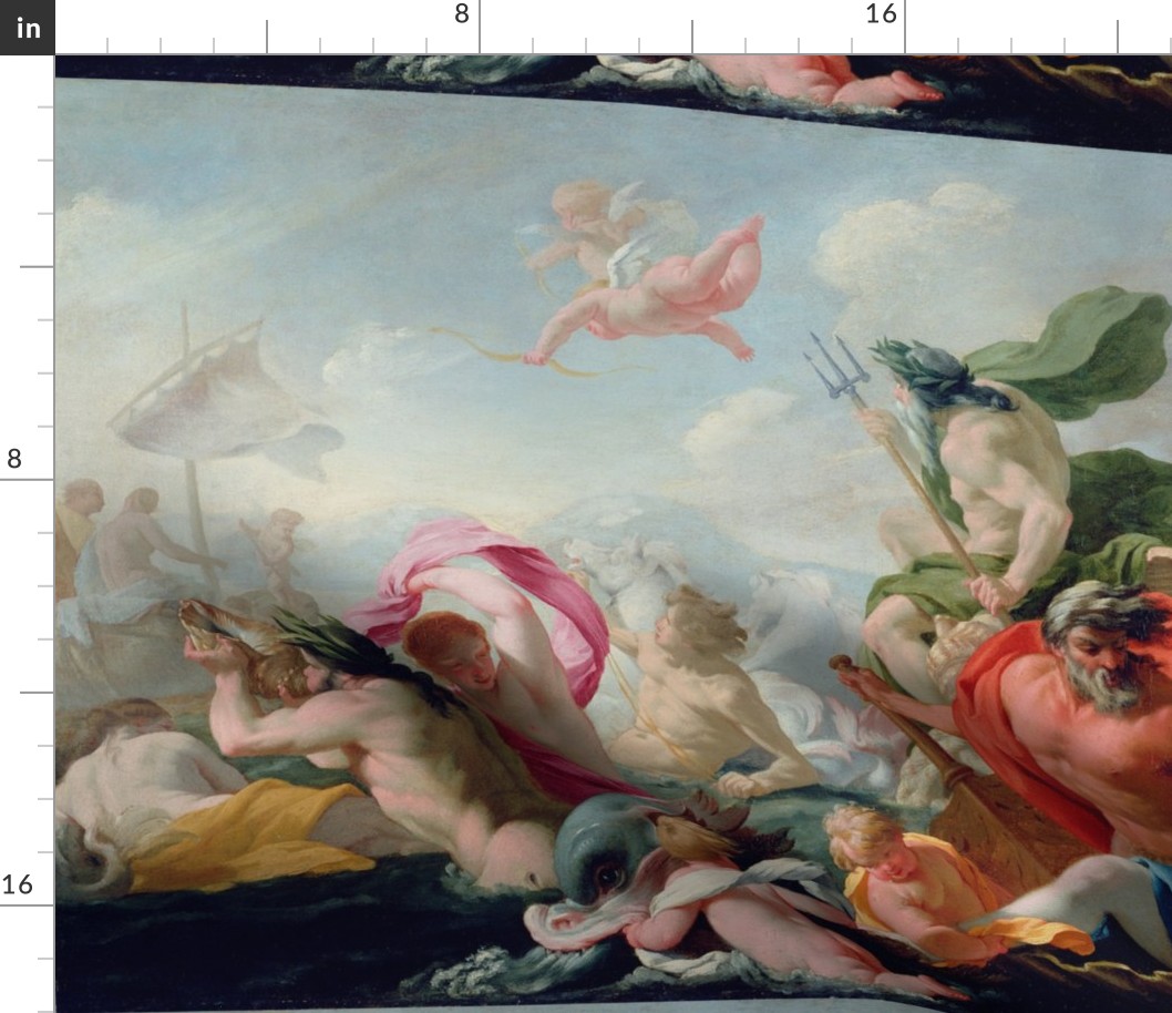 Marine Gods Paying Homage to Love  - Eustache Le Sueur (1638)