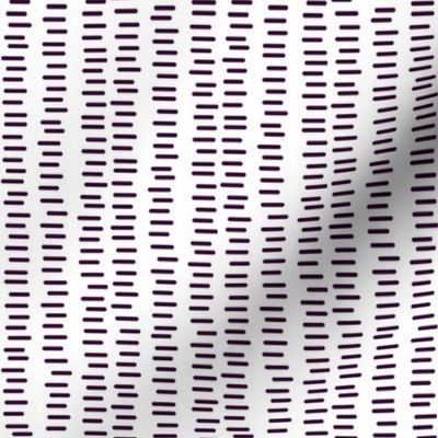 Running Stitch | Aubergine Purple