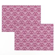 lace cutout raspberry  damask