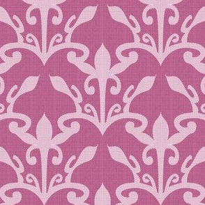 lace cutout raspberry  damask