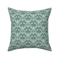 lace cutout soft pine damask