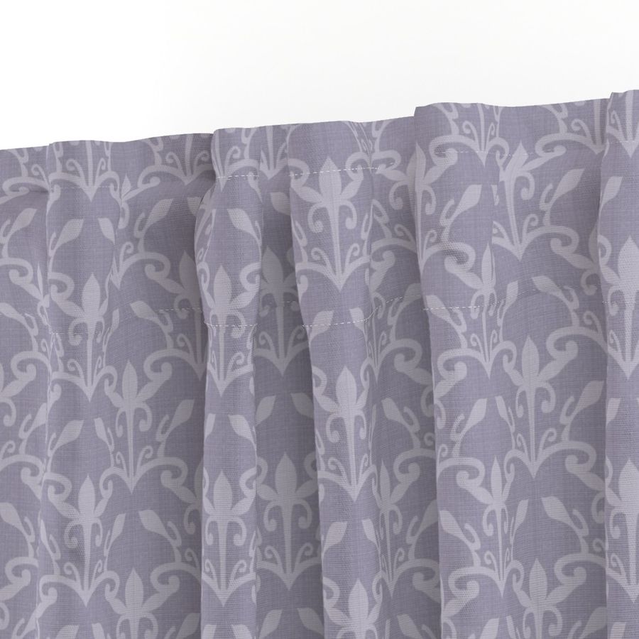 lace cutout mystic lavender damask