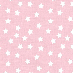 Stars in Baby Pink Linen