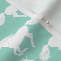 galloping unicorn, Mint // small
