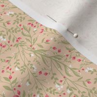 Regency Floral Vine Blush & Eucalypt