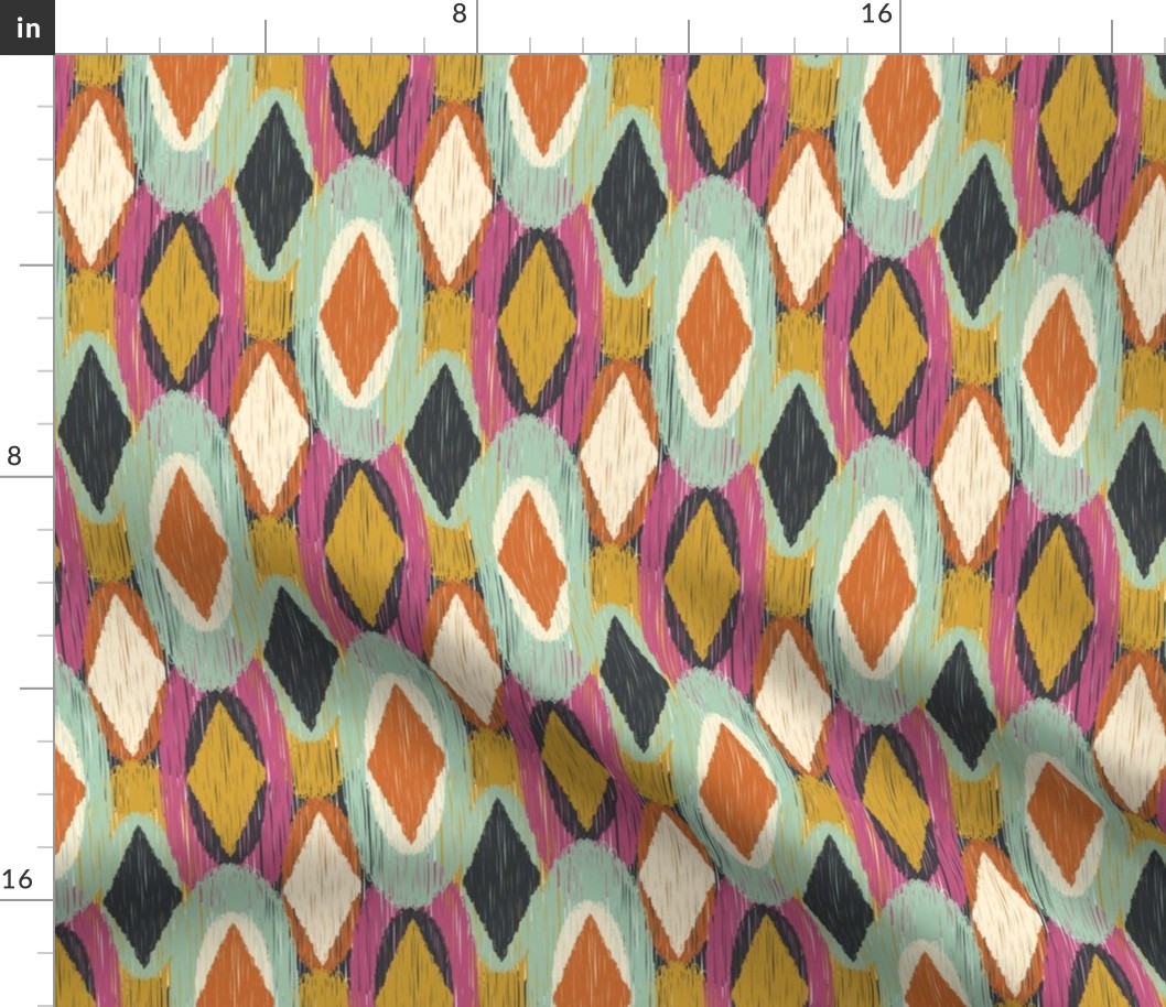 Sequoyah Oval Ikat