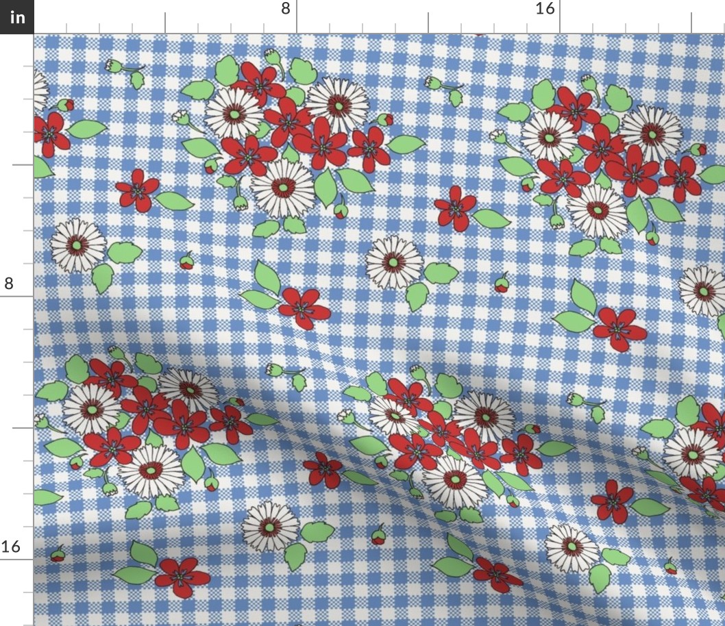 50s_flowers_on_blue_gingham