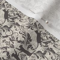 cat damask small cream