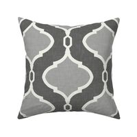 Alessandra Trellis in Charcoal and Cashmere Gray