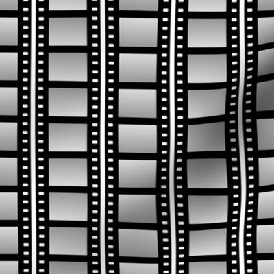 02445530 : film cell stripe : black and white