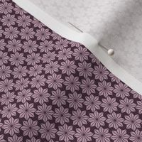 Plum deco geometric floral