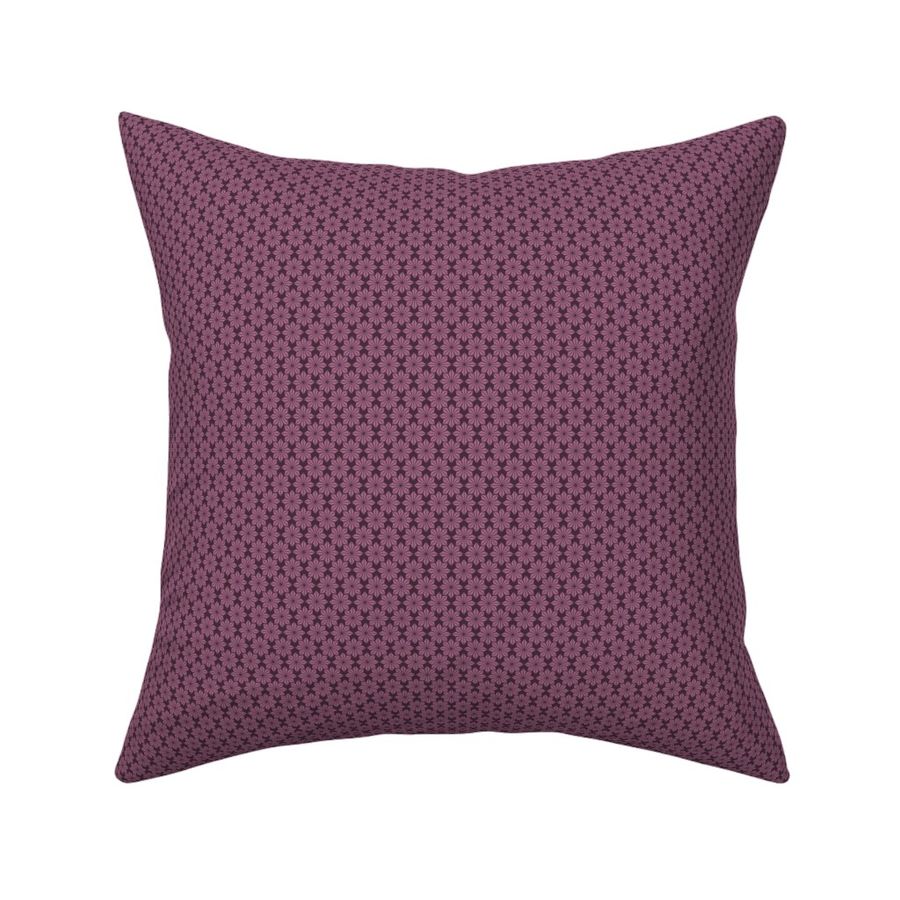 Geometric floral deco - larger plum