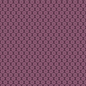 Geometric floral deco - larger plum