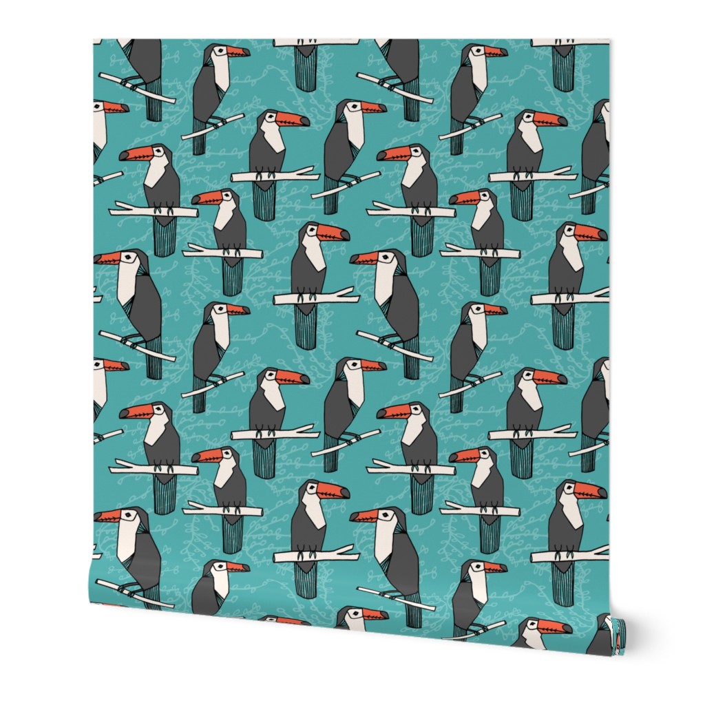 toucans // toucan bird tropical toucans fabric