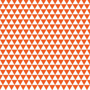 Orange and White Triangles