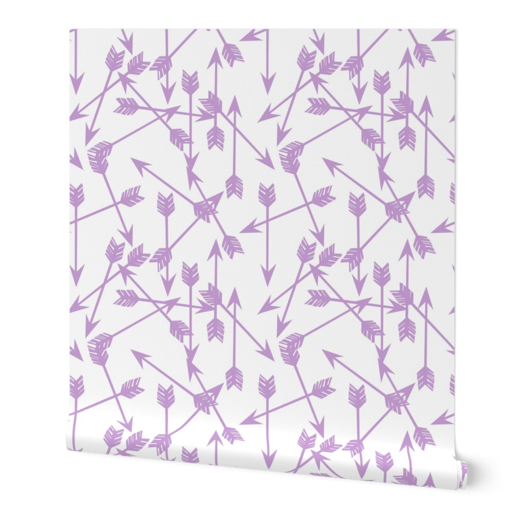 arrows scattered // purple pastel lavender lilac 