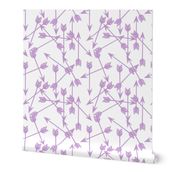 arrows scattered // purple pastel lavender lilac 