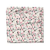 arrows scattered // off-white pink mint and navy girly arrows print