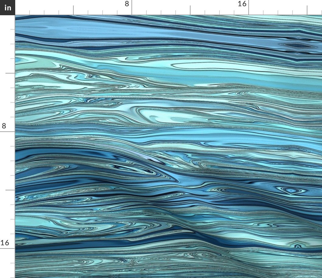 Wavy Ocean Liquified Pattern