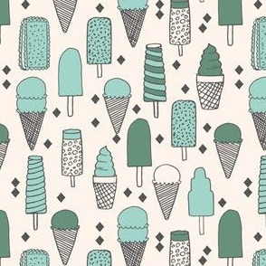 ice cream // icecream ice creams ice cream cones mint sweets food summer tropical 