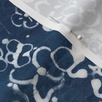 Indigo and White Damask 