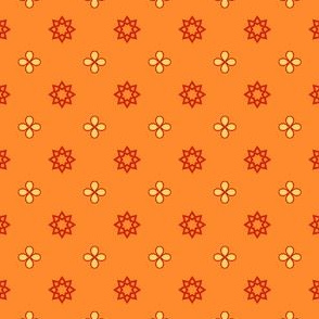 Starry Petals - Polly Orange