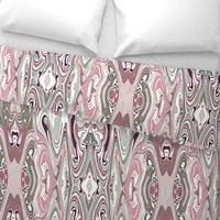 Pink & Gray Toned Marbleized Design