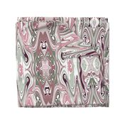 Pink & Gray Toned Marbleized Design