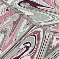 Pink & Gray Toned Marbleized Design