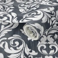 Ikat Damask - Charcoal