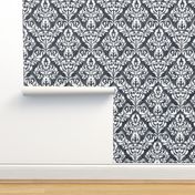 Ikat Damask - Charcoal