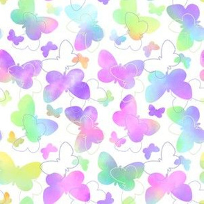 Watercolor Butterflies Small